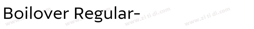 Boilover Regular字体转换
